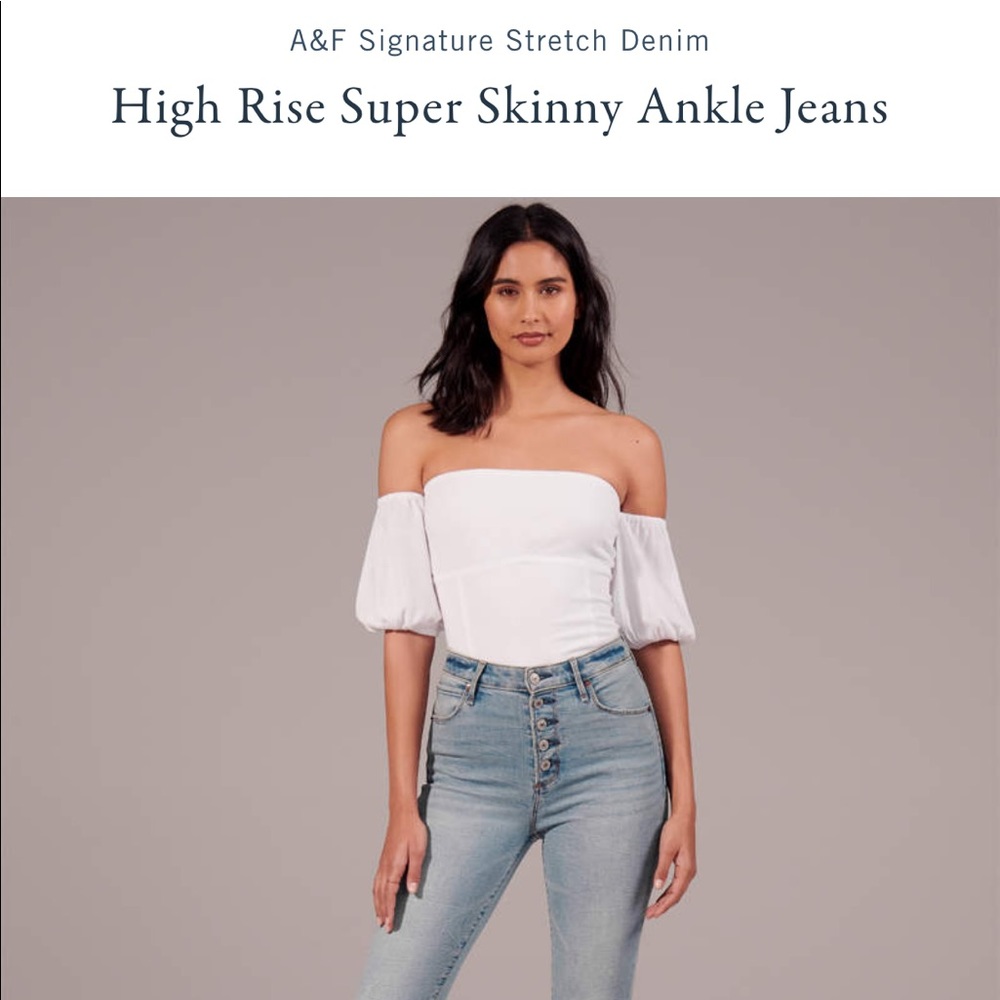 HIGH RISE SUPER SKINNY ANKLE JEANS